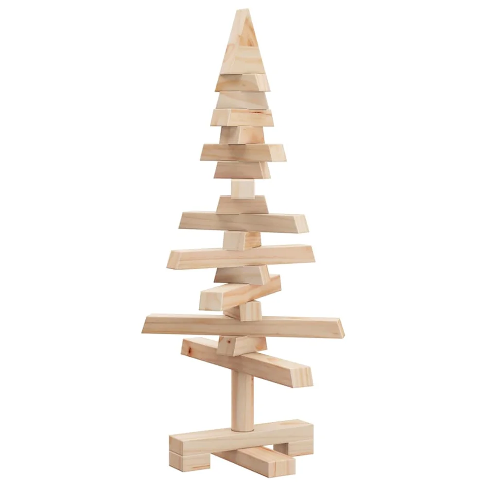 vidaXL Juletre av tre til pynt 60 cm heltre furu v:8881816