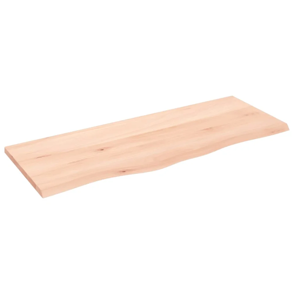 vidaXL Bordplate 100x40x2 cm ubehandlet heltre eik v:760343
