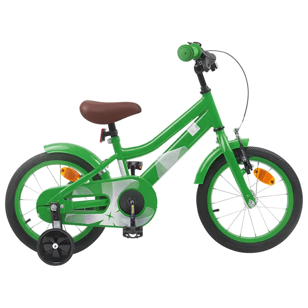 vidaXL Barnesykkel 12 Tommer for 2-4 år gammel Grønn v:9064407 vidaXL Barnesykkel 12 Tommer for 2-4 år gammel Grønn v:9064407