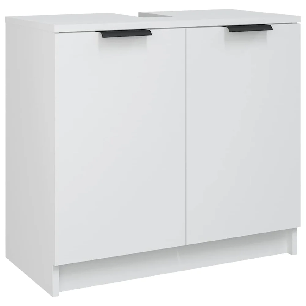 vidaXL Baderomsskap hvit 64,5×33,5×59 cm konstruert tre v:4884356 vidaXL Baderomsskap hvit 64,5×33,5×59 cm konstruert tre v:4884356