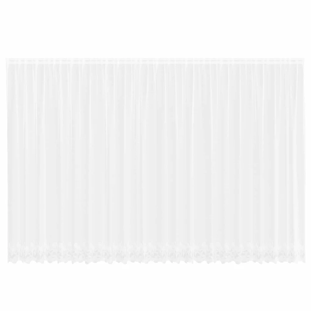 vidaXL Blondegardin Hvit 200 x 600 cm Polyester v:6999929 vidaXL Blondegardin Hvit 200 x 600 cm Polyester v:6999929