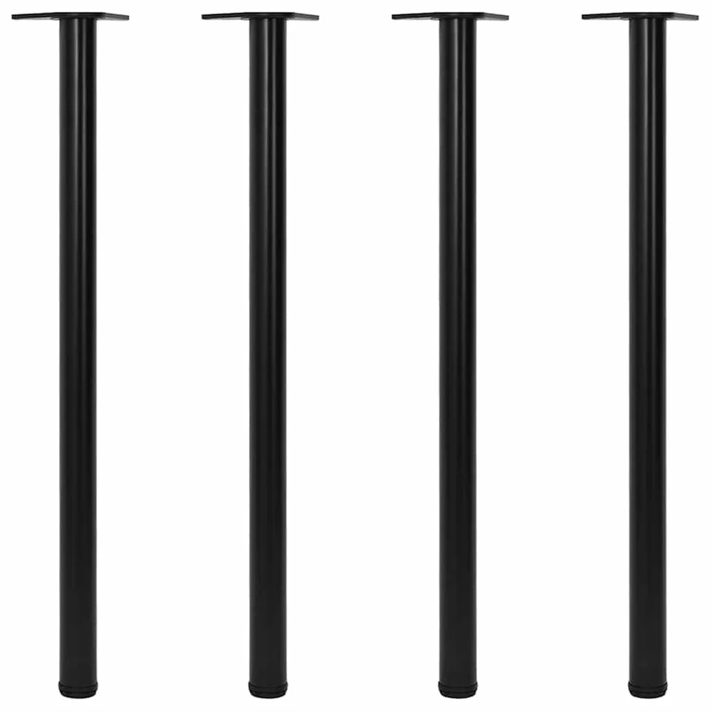 vidaXL 4 Height justerbare Bordben Sort 1100 mm v:7390582