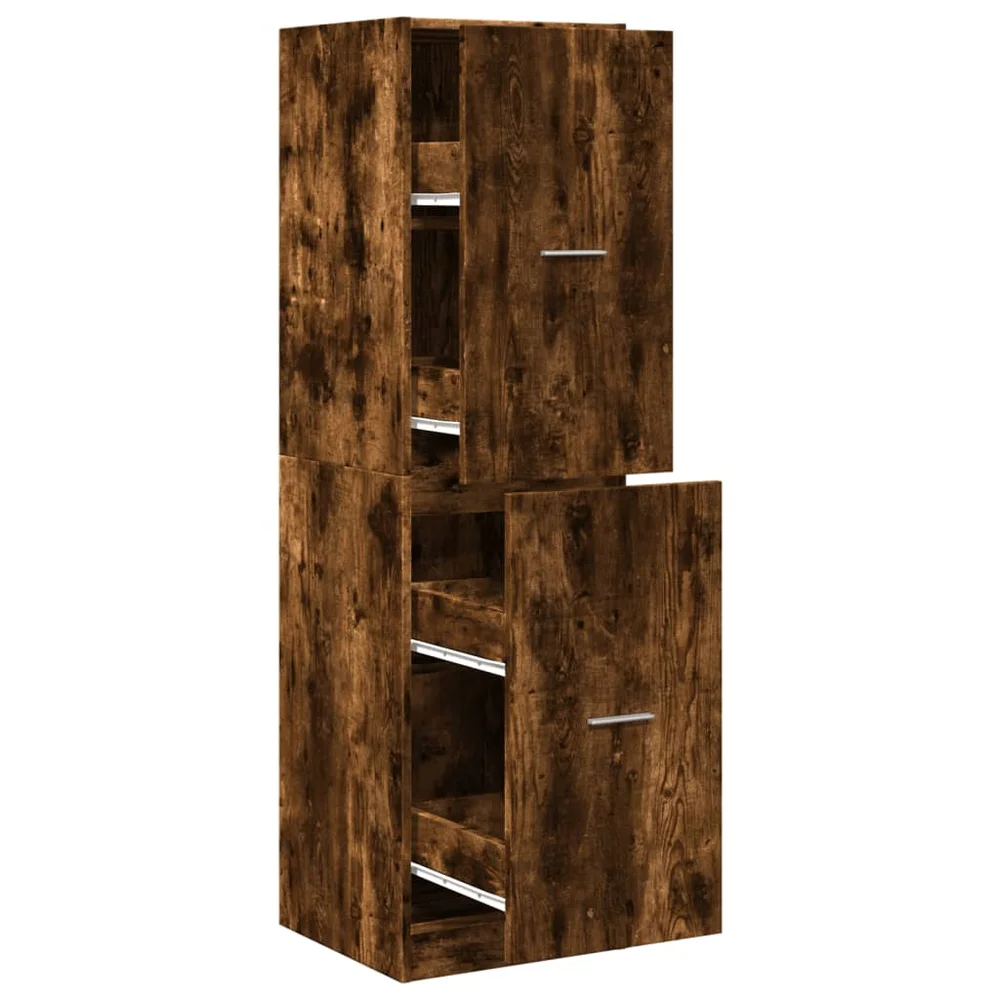 vidaXL Apotekskap røkt eik 40x41x144,5 cm konstruert tre v:6818489 vidaXL Apotekskap røkt eik 40x41x144,5 cm konstruert tre v:6818489