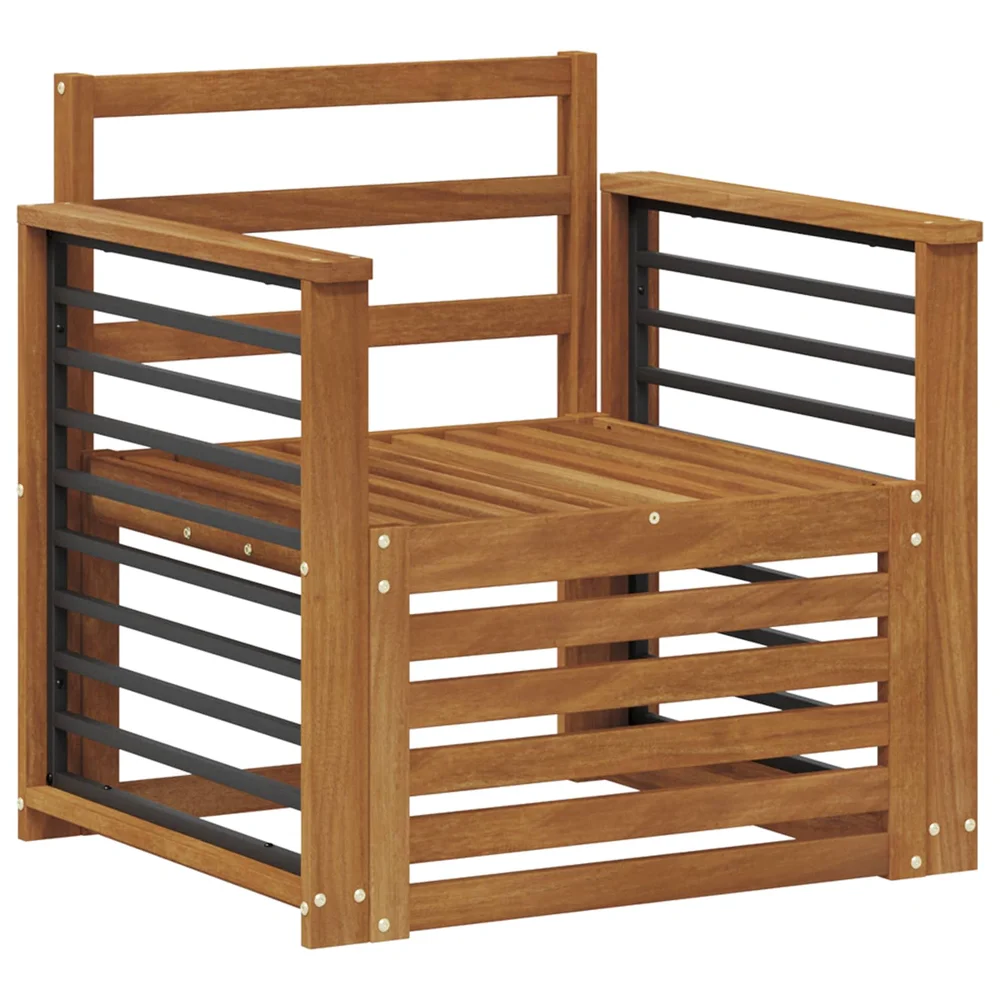 vidaXL Utendørs sofa-sett Solid akasietre v:9138637