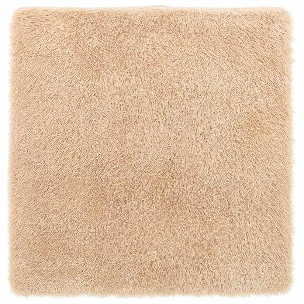 vidaXL Flossteppe med lang luv NAVARRA beige 200×200 cm polyester v:6615489