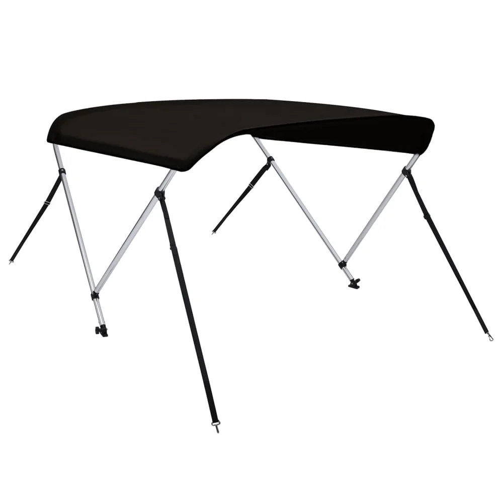 vidaXL Båtkalesje 2-buet svart 180x130x110 cm v:841033 vidaXL Båtkalesje 2-buet svart 180x130x110 cm v:841033