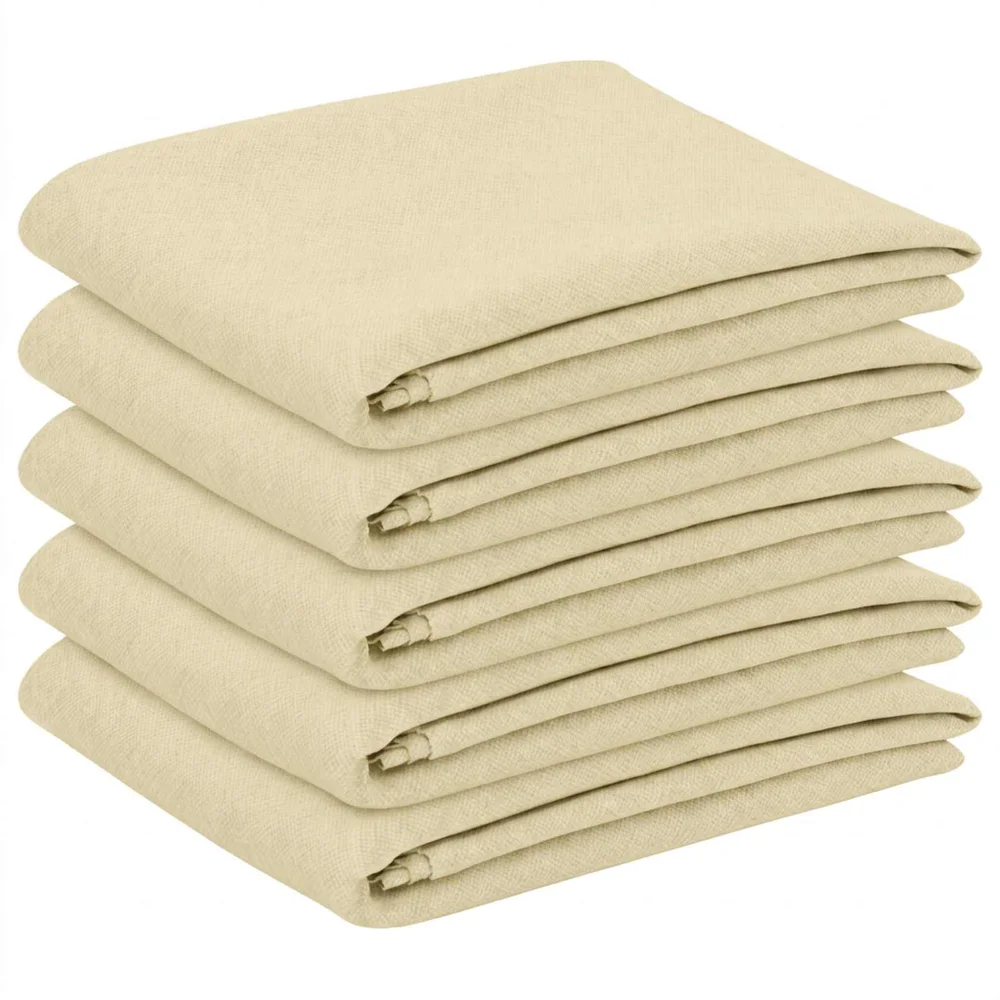 vidaXL Bordduk 5 stk. Oval Kremhvit 160 x 220 cm v:9526464 vidaXL Bordduk 5 stk. Oval Kremhvit 160 x 220 cm v:9526464