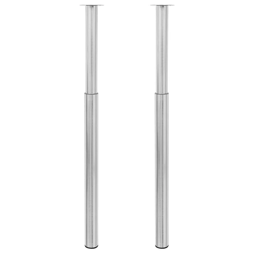 vidaXL 2 teleskopiske Bordben rustfritt stål 710 mm-1100 mm v:9300667