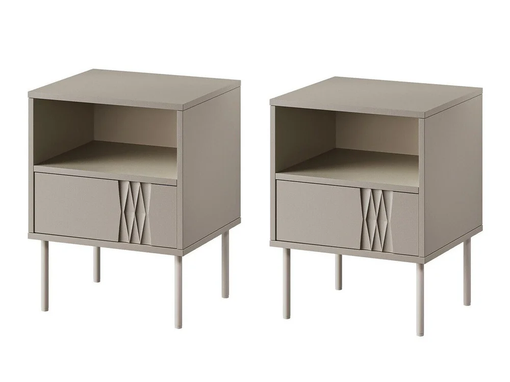 Nattbordsett Tolete 106 (Beige) v:6365817
