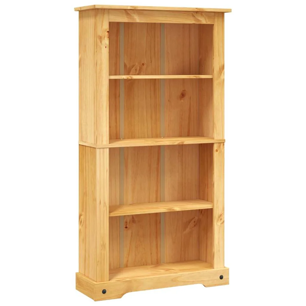 Bokhylle med 4 hyller meksikansk Corona-stil furu 80x29x150 cm v:7351535 Bokhylle med 4 hyller meksikansk Corona-stil furu 80x29x150 cm v:7351535