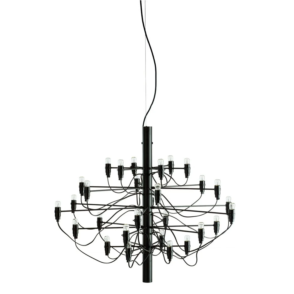 2097/30 Sarfatti Lysekrone LED, Matt Black v:4929652 2097/30 Sarfatti Lysekrone LED, Matt Black v:4929652