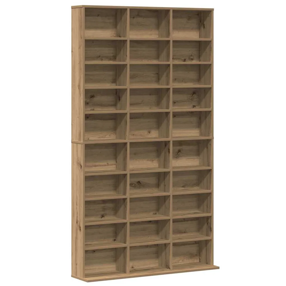 vidaXL CD skap Artisan Eik 101 x 23 x 177,5 cm Konstruert tre v:7371866 vidaXL CD skap Artisan Eik 101 x 23 x 177,5 cm Konstruert tre v:7371866