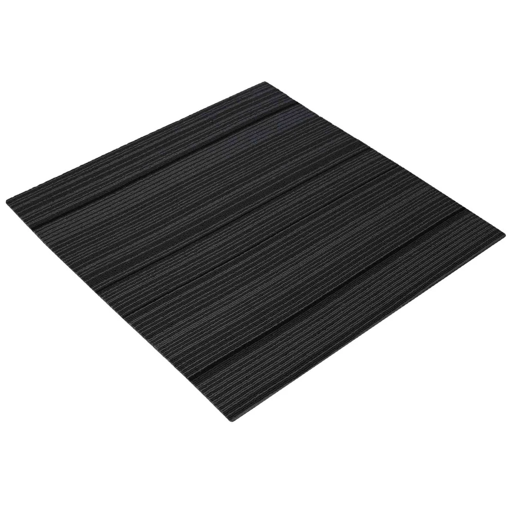 vidaXL Teppeflis Stripet Lysegrå 50 x 50 cm 36 stk. v:8057834