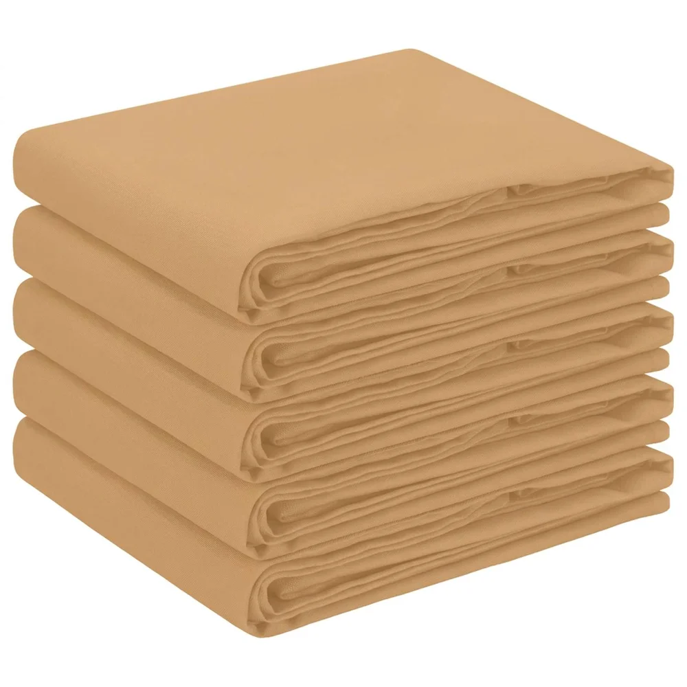 vidaXL Bordduk 5 stk. Oval Beige 130 x 220 cm Polyester v:9565916 vidaXL Bordduk 5 stk. Oval Beige 130 x 220 cm Polyester v:9565916