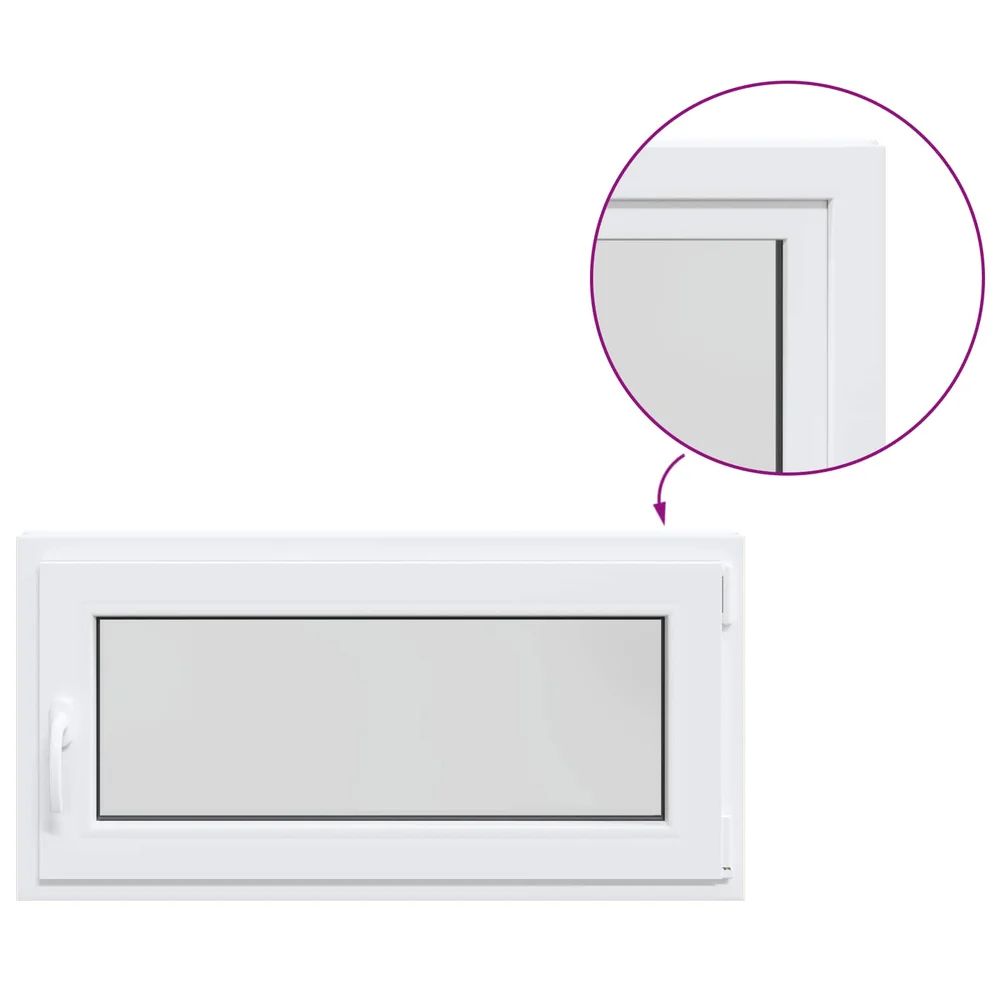 vidaXL Kjellervindu Intern Farge Hvit RISOR 105 x 55 cm v:8652606 vidaXL Kjellervindu Intern Farge Hvit RISOR 105 x 55 cm v:8652606