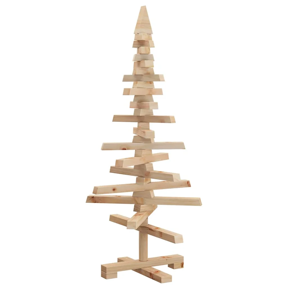 vidaXL Juletre av tre til pynt 75 cm heltre furu v:9135259