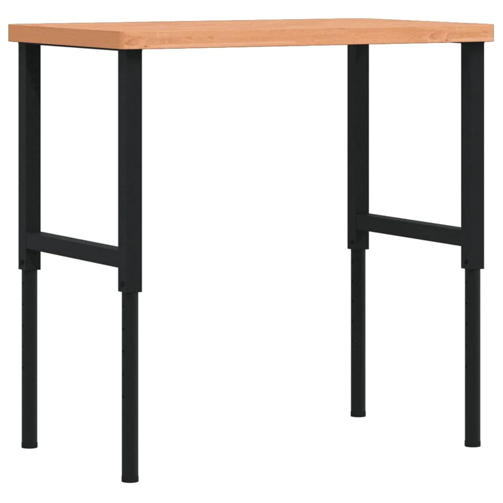vidaXL Arbeidsbenk 100x60x(73-99,5) cm heltre bøk rektangulær v:4371168