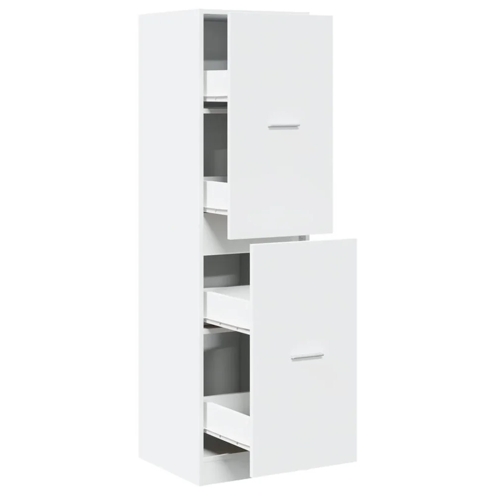 vidaXL Apotekskap hvit 40x41x144,5 cm konstruert tre v:6918507 vidaXL Apotekskap hvit 40x41x144,5 cm konstruert tre v:6918507