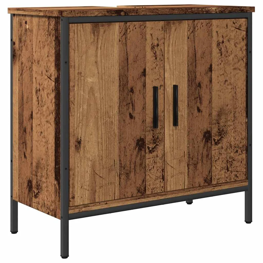 vidaXL Servantskap gammelt tre 60x30x60 cm konstruert tre v:7046152