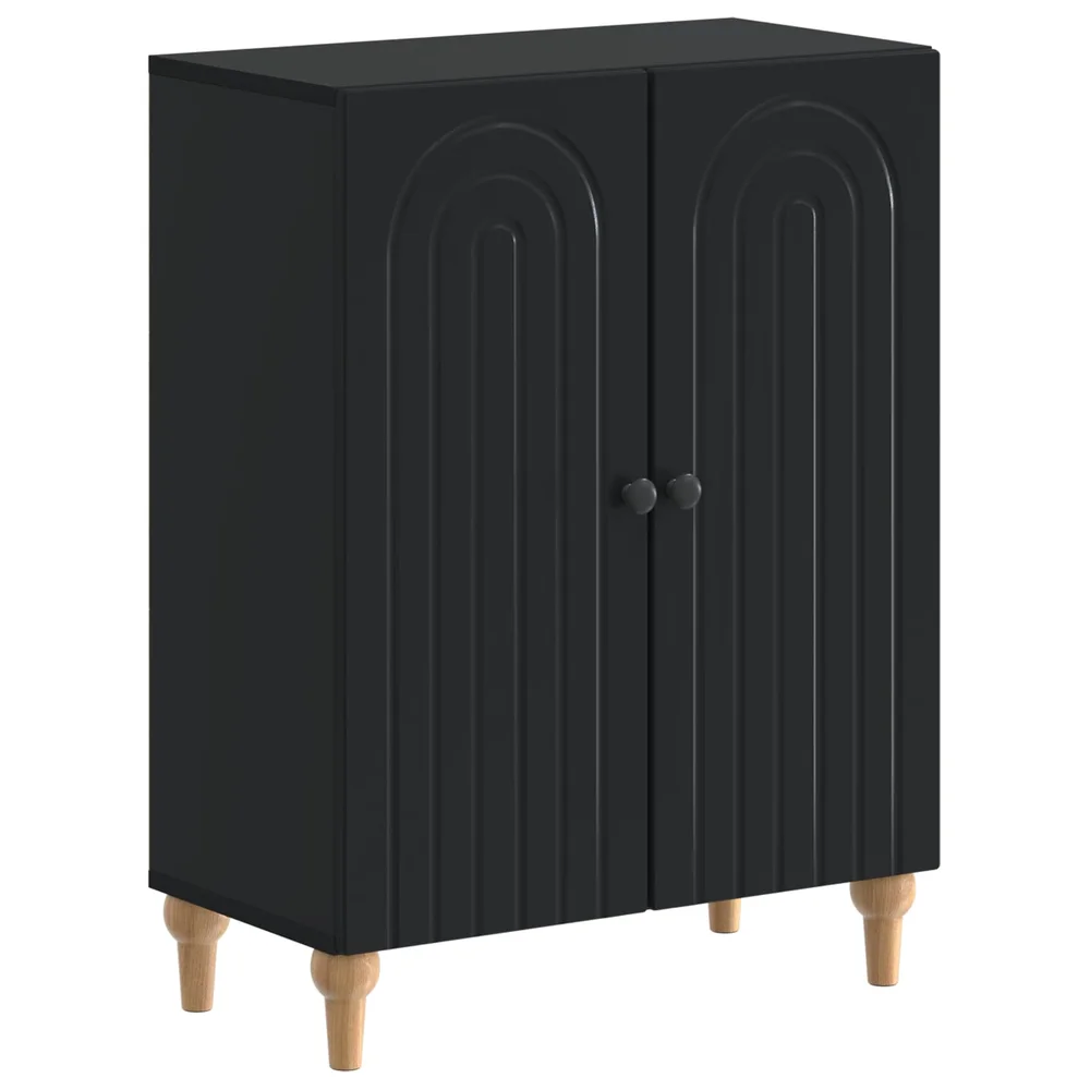 vidaXL Baderom Oppbevaringsskap ALKMAAR Svart 59,5 x 31 x 80 cm v:7528833 vidaXL Baderom Oppbevaringsskap ALKMAAR Svart 59,5 x 31 x 80 cm v:7528833