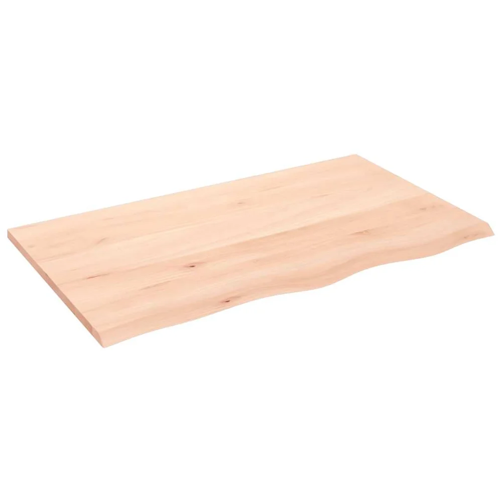vidaXL Benkeplate til bad 100x60x2 cm ubehandlet heltre v:4381730 vidaXL Benkeplate til bad 100x60x2 cm ubehandlet heltre v:4381730