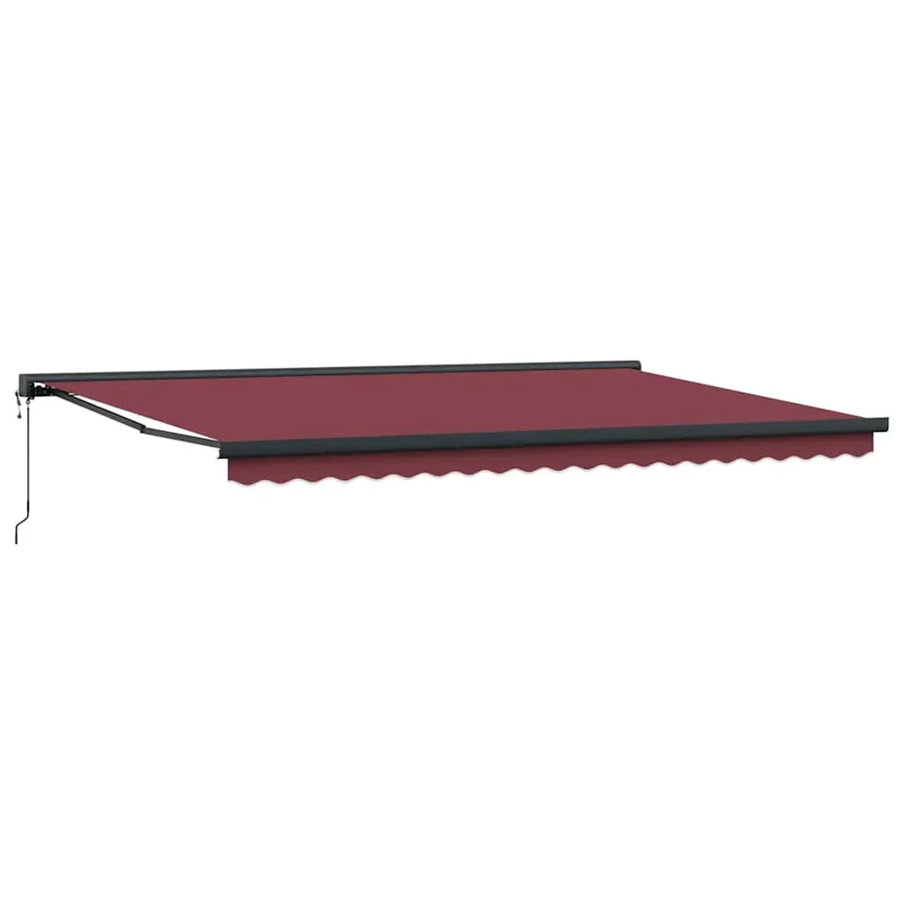 vidaXL Automatisk uttrekkbar markise burgunder 500×300 cm v:2735002 vidaXL Automatisk uttrekkbar markise burgunder 500×300 cm v:2735002