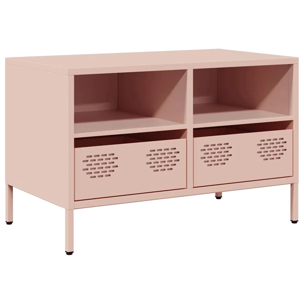 vidaXL TV-benk rosa 68x39x43,5 cm kaldvalset stål v:5712776
