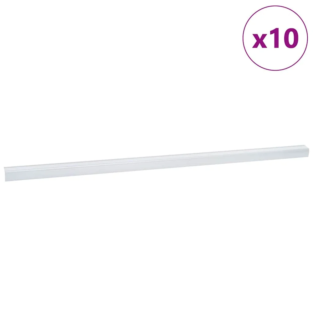 vidaXL Trappeneser 10 stk. sølv 67 x 3.5 x 3 cm Aluminium v:3825808 vidaXL Trappeneser 10 stk. sølv 67 x 3.5 x 3 cm Aluminium v:3825808