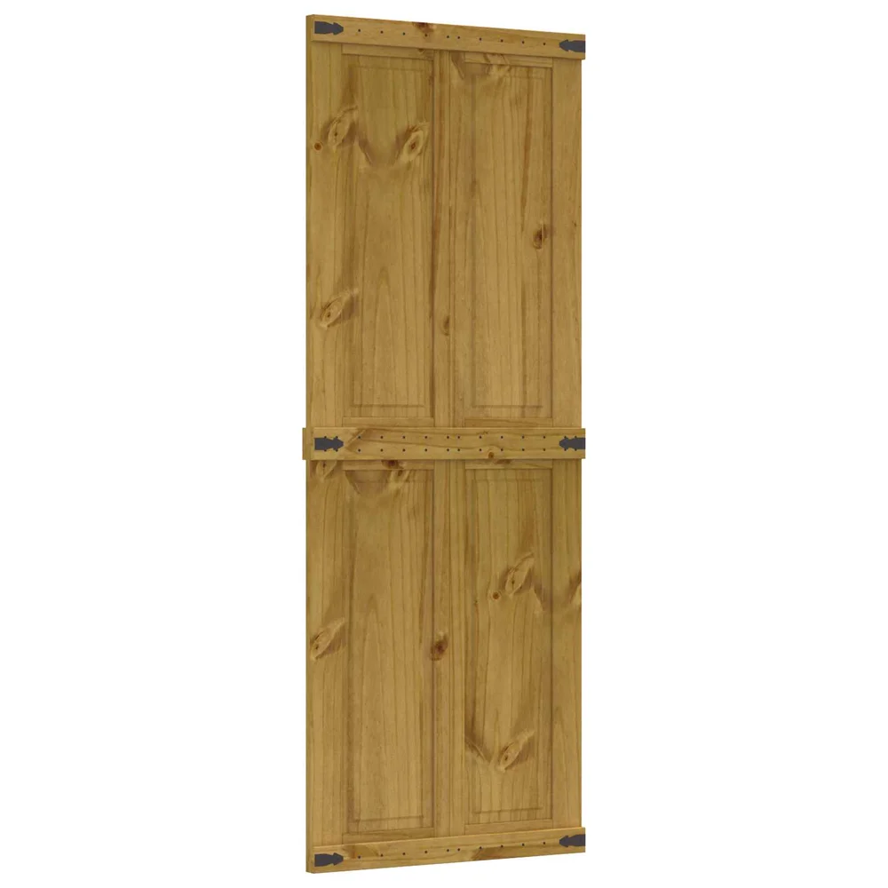 vidaXL Låvedør CORONA 70 x 210 cm Heltre furu HonningBrun v:3534075