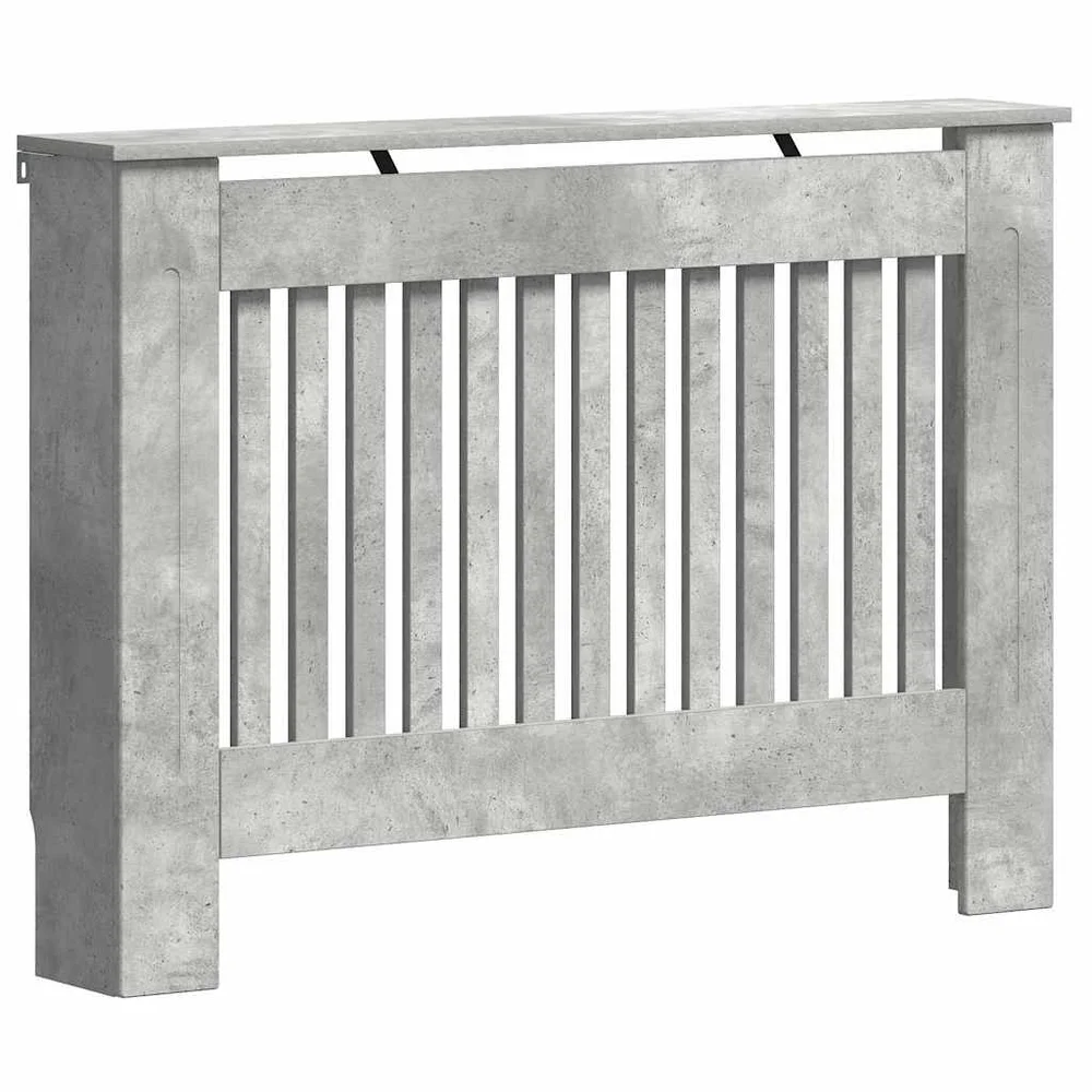 vidaXL Radiator Deksel Betonggrå 112 x 19 x 81,5 cm Konstruert tre v:9816690 vidaXL Radiator Deksel Betonggrå 112 x 19 x 81,5 cm Konstruert tre v:9816690