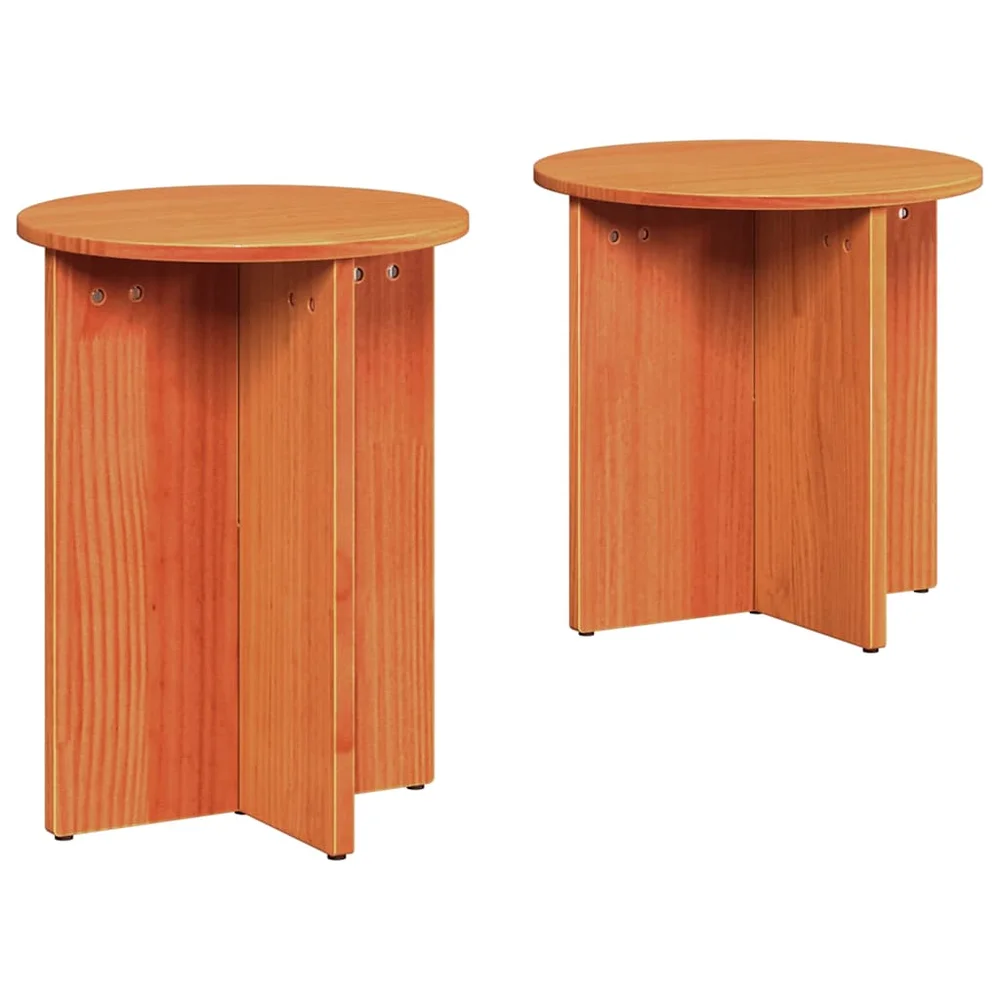 vidaXL Kaffebord 2 stk. Vokset Brun 41,5 x 41,5 x 46 cm v:4705066 vidaXL Kaffebord 2 stk. Vokset Brun 41,5 x 41,5 x 46 cm v:4705066