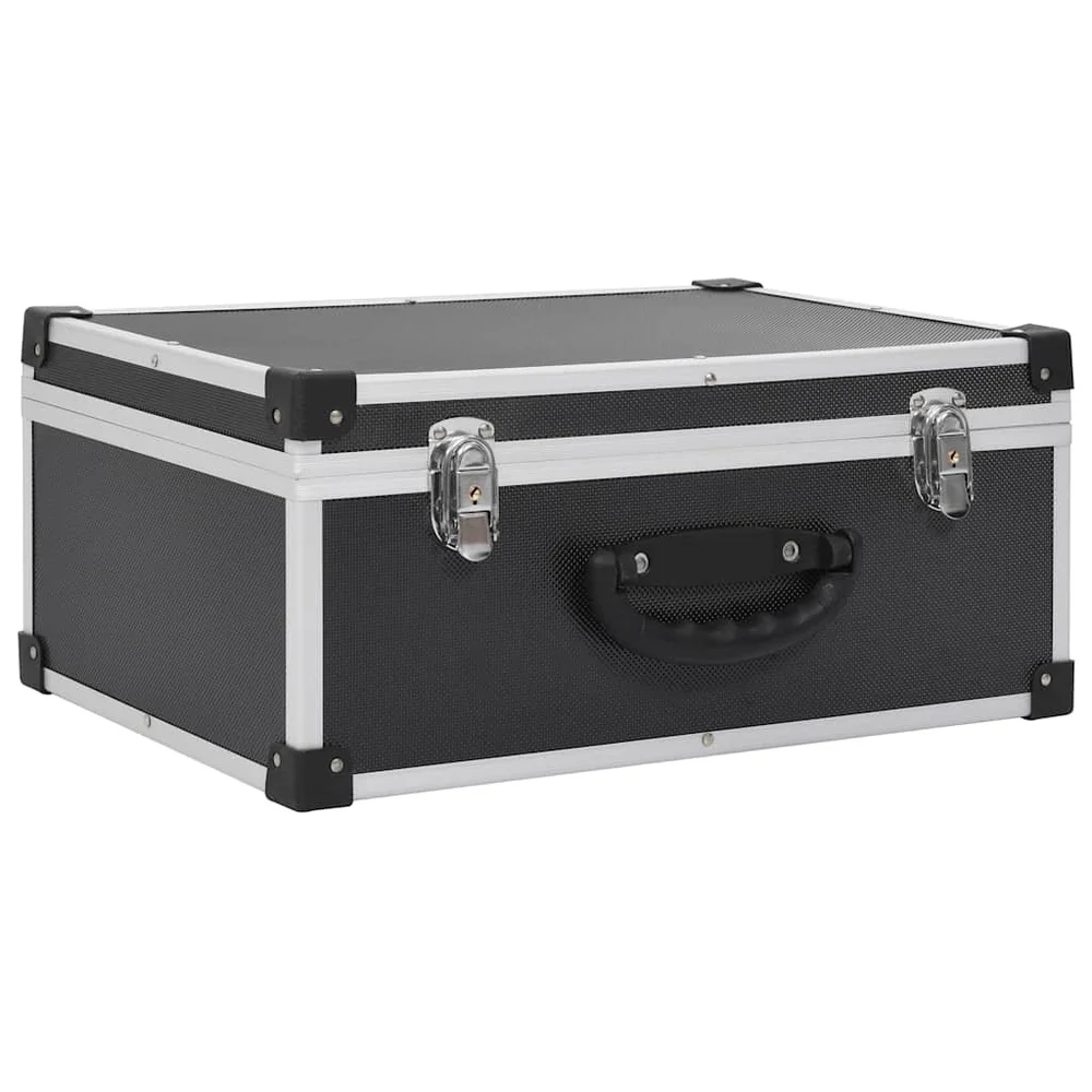 vidaXL CD-koffert for 60 CD-er aluminium ABS svart v:6793170 vidaXL CD-koffert for 60 CD-er aluminium ABS svart v:6793170