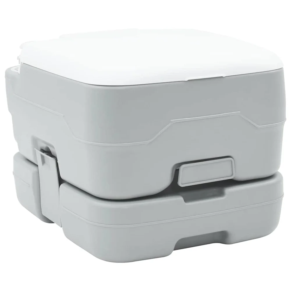 vidaXL Camping toalett Grå og hvit 41,5 x 36,5 x 30 cm Polyethylen v:1070043 vidaXL Camping toalett Grå og hvit 41,5 x 36,5 x 30 cm Polyethylen v:1070043