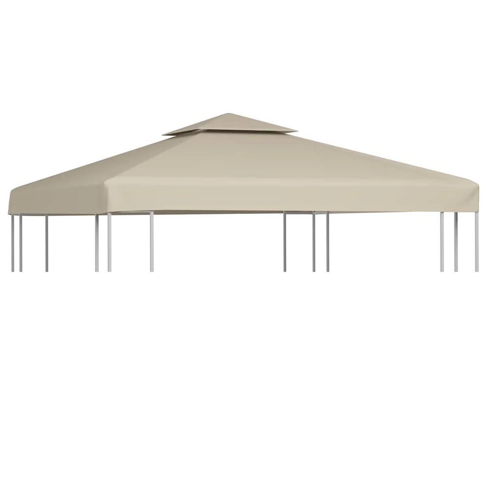 vidaXL Erstatningstrekk for paviljong 310 g/m² beige 3 x 3 m v:1609259 vidaXL Erstatningstrekk for paviljong 310 g/m² beige 3 x 3 m v:1609259
