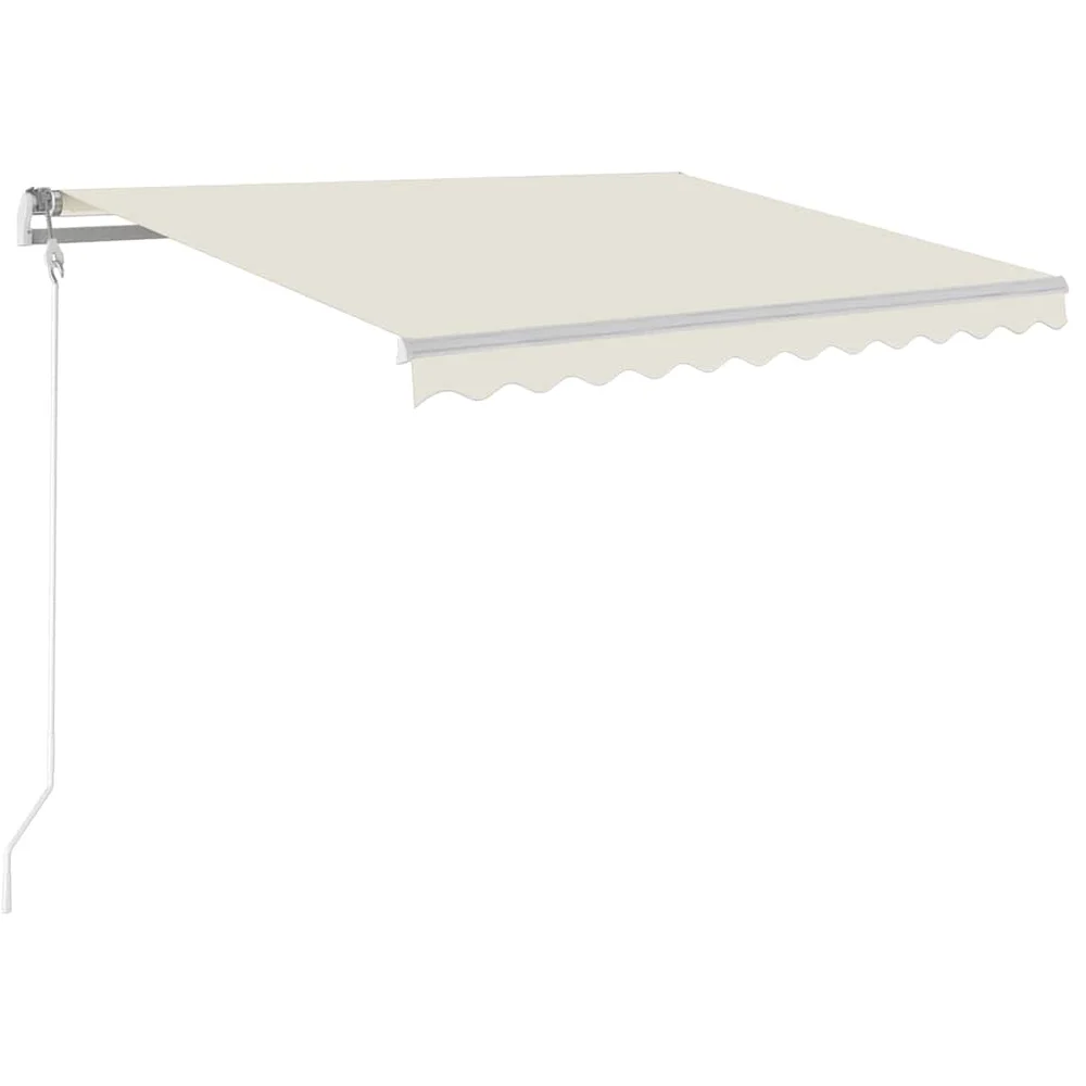vidaXL Automatisk uttrekkbar markise 300×250 cm kremhvit v:9756348 vidaXL Automatisk uttrekkbar markise 300×250 cm kremhvit v:9756348