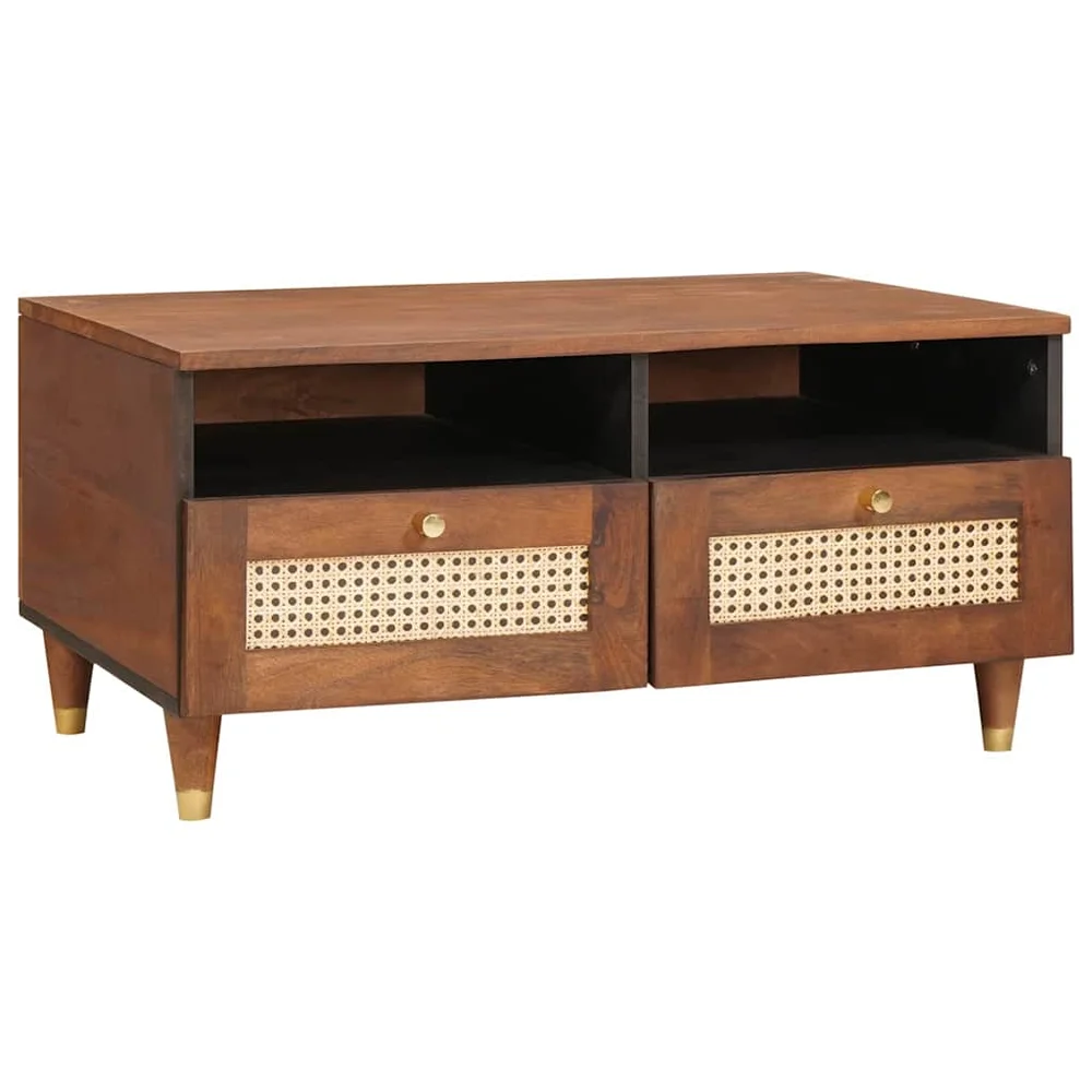 vidaXL Kaffebord 80 x 54 x 40 cm Massiv mango tre v:5619889 vidaXL Kaffebord 80 x 54 x 40 cm Massiv mango tre v:5619889