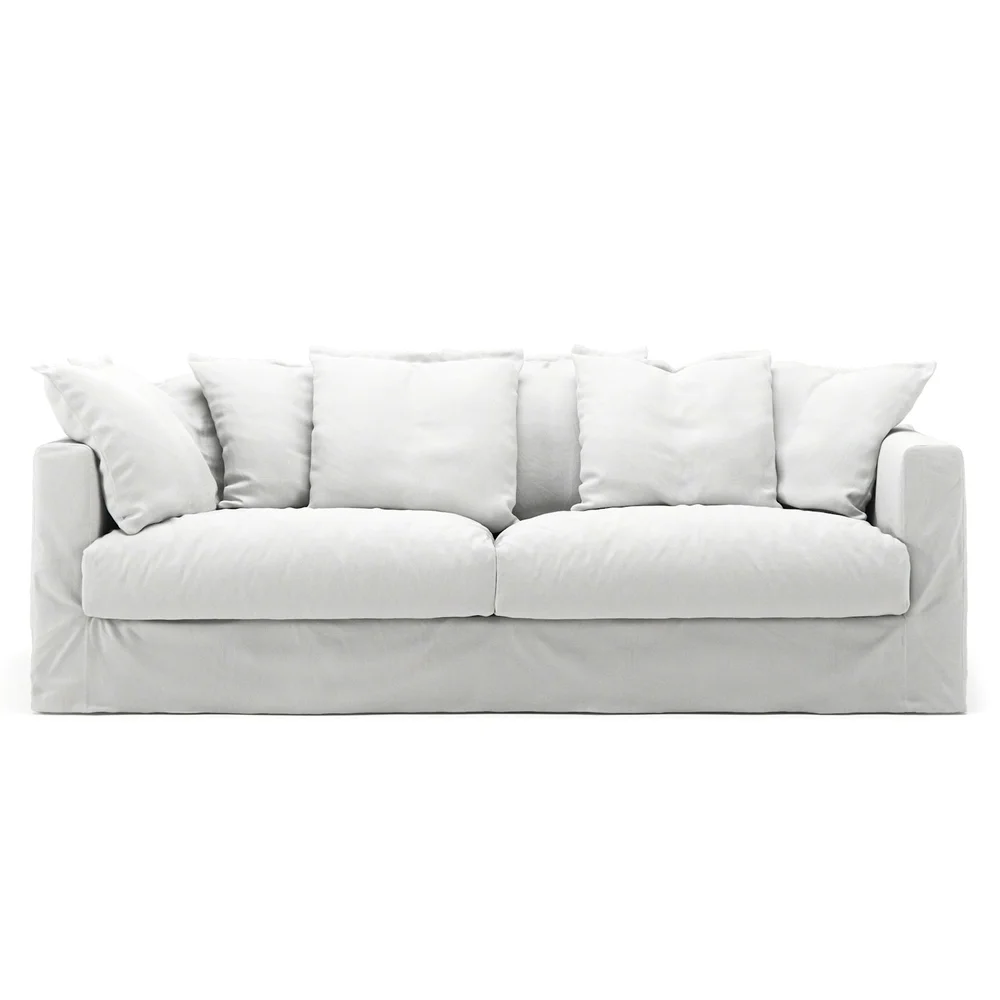 Le Grand Air 3-Seter Sofa Bomull, Hvit v:8511364