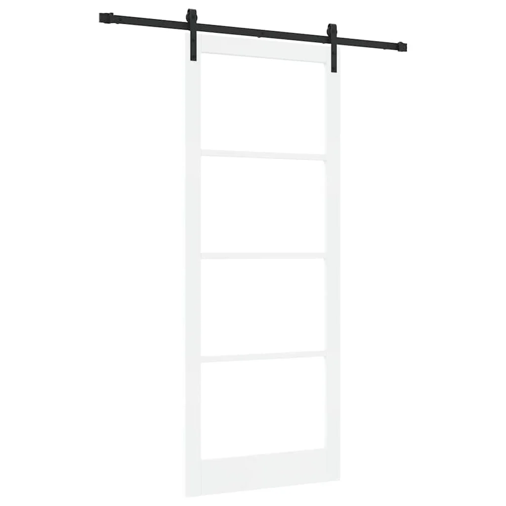 vidaXL Skyvedør ORKDAL Hvit og svart 93 x 232 cm v:6785569