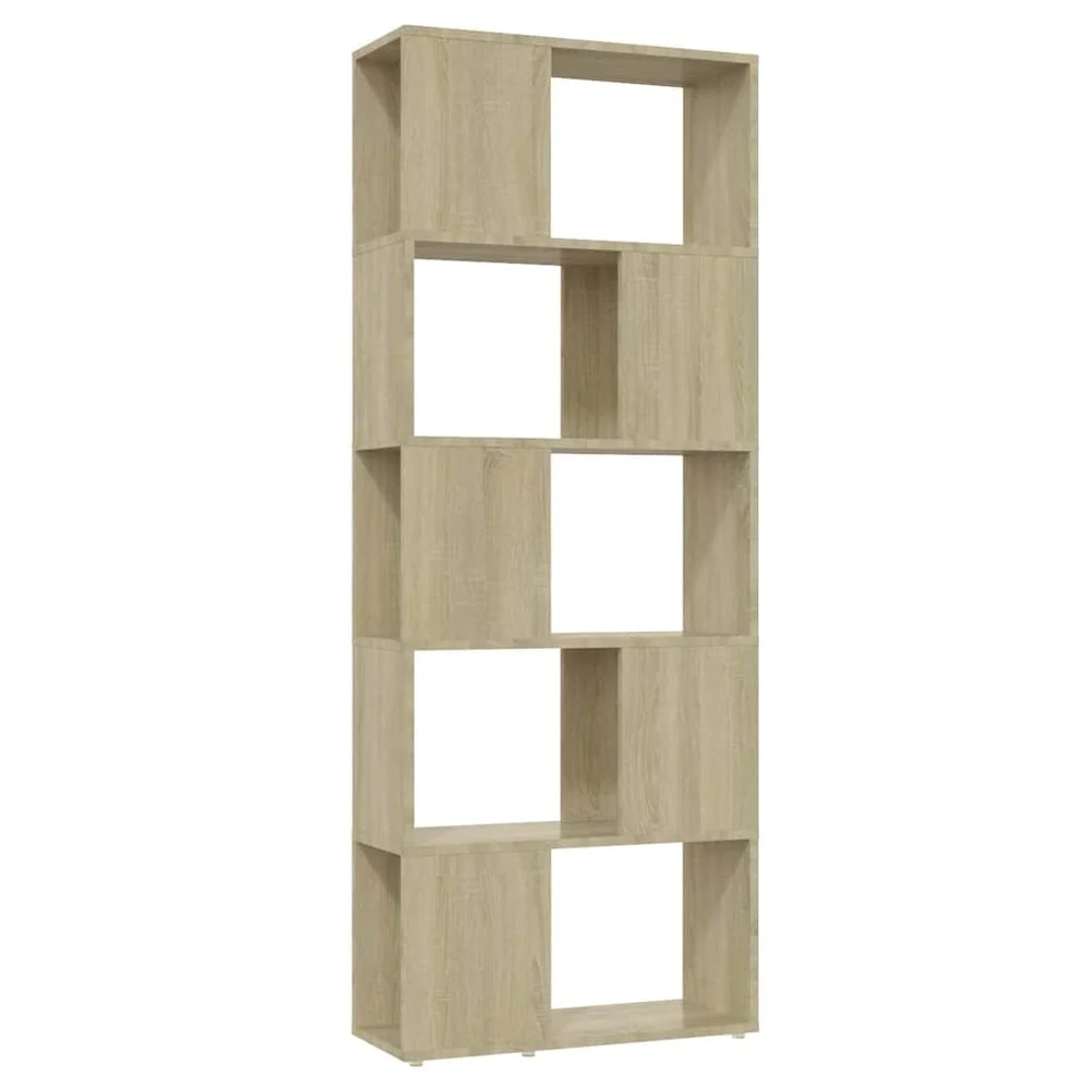 vidaXL Bokhylle/romdeler sonoma eik 60x24x155 cm v:5902939