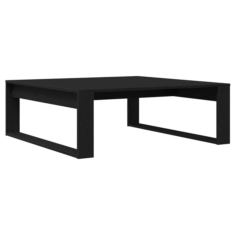 vidaXL Kaffebord Svart Eik 100 x 100 x 35 cm Konstruert tre v:8858675