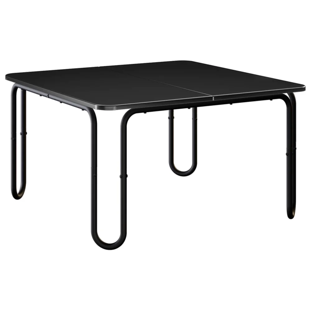 vidaXL Kaffebord Svart 100 x 100 x 45 cm Konstruert tre v:5643228