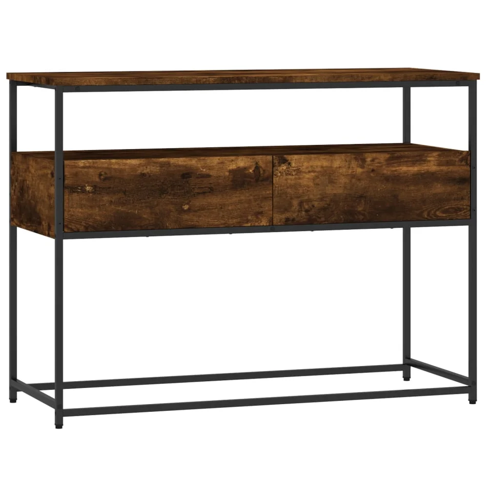 vidaXL Konsollbord sonoma eik 100x40x75 cm konstruert tre v:1860564