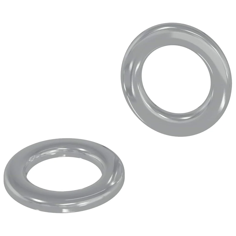 vidaXL Vasker 2 stk. sølv 10 x 10 x 0,8 mm Jern v:4242321 vidaXL Vasker 2 stk. sølv 10 x 10 x 0,8 mm Jern v:4242321