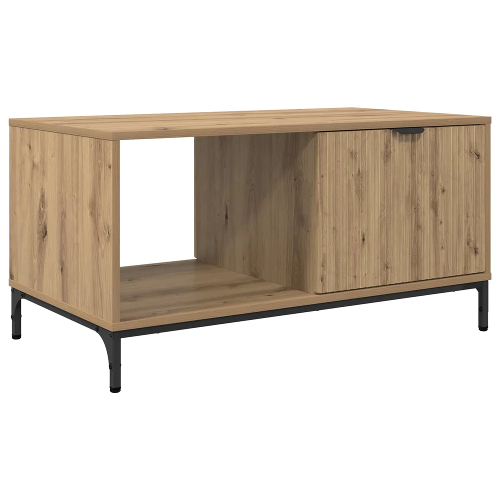vidaXL Kaffebord Artisan Eik 90 x 49 x 46 cm Konstruert tre v:4792135