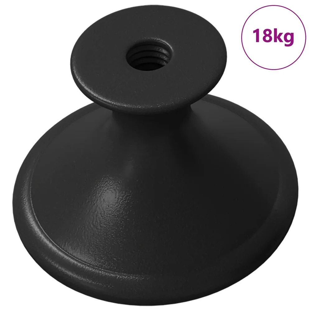 vidaXL Håndtak 1461 stk. Svart Ø30 mm Aluminium v:5138638