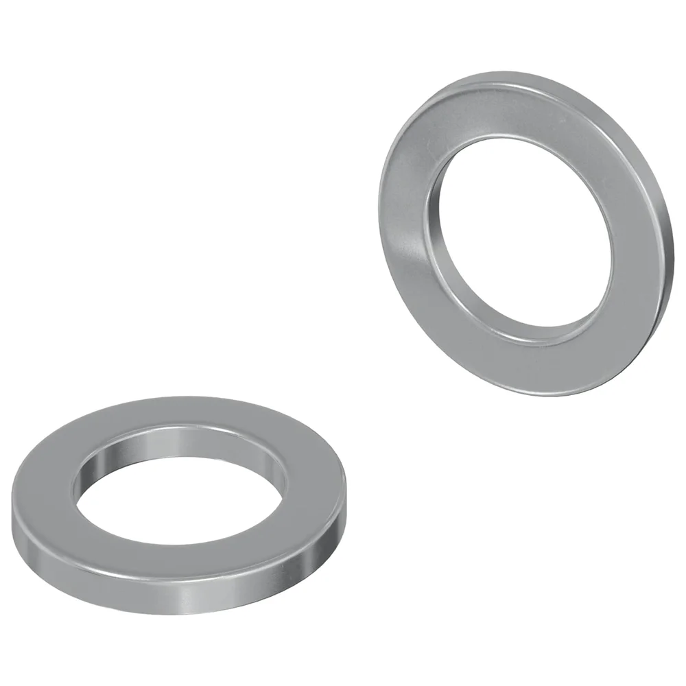vidaXL Vasker 2 stk. sølv 10 x 10 x 1,2 mm Stål v:6290555 vidaXL Vasker 2 stk. sølv 10 x 10 x 1,2 mm Stål v:6290555