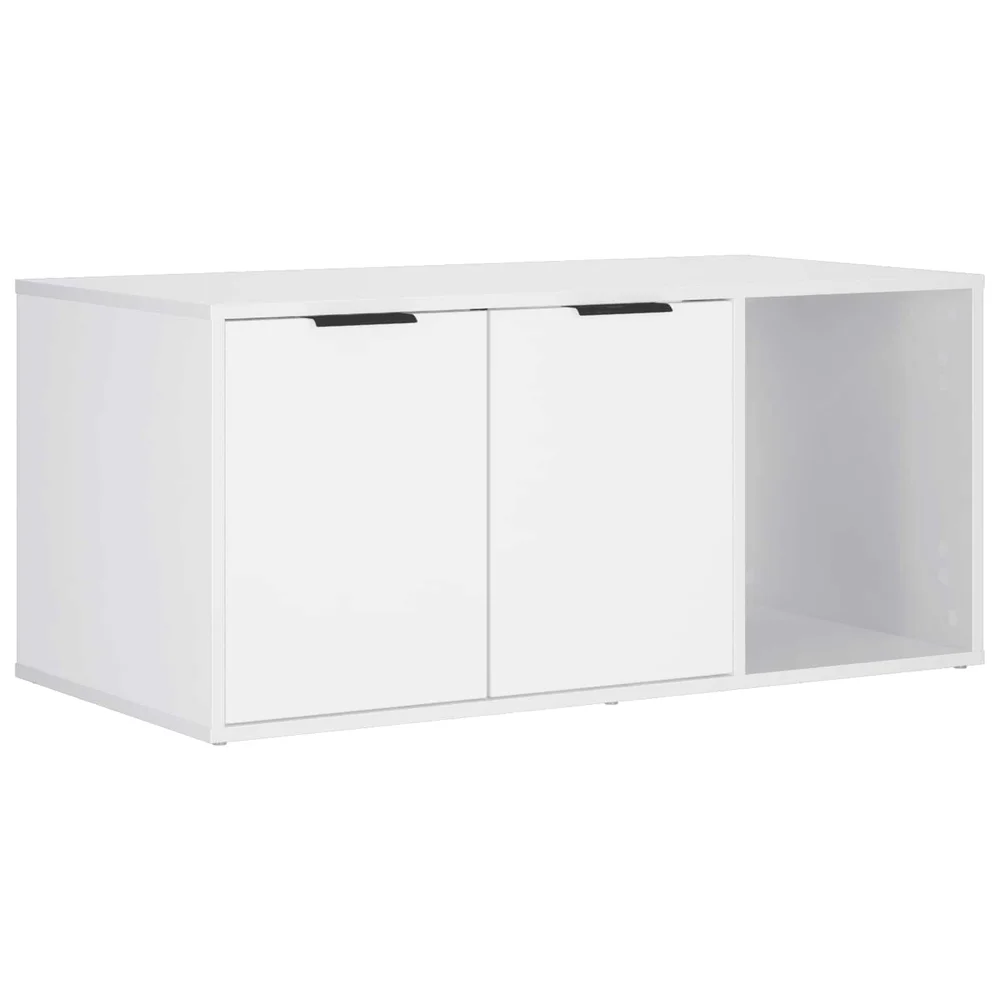 vidaXL Katt bur møbel Hvit 100 x 49 x 45 cm Konstruert tre v:7438253 vidaXL Katt bur møbel Hvit 100 x 49 x 45 cm Konstruert tre v:7438253