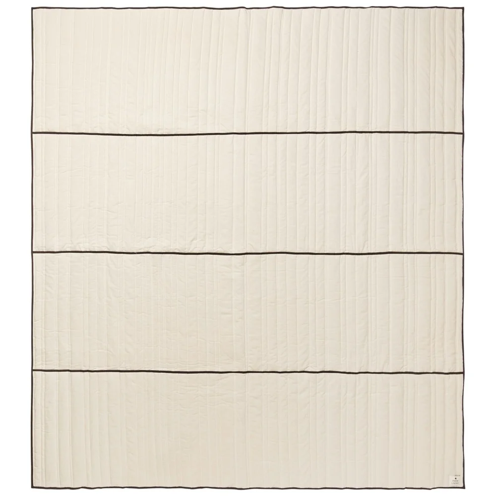 Vari Sengeteppe Naturlig / Dark Chocolate, 230×260 cm v:4840057