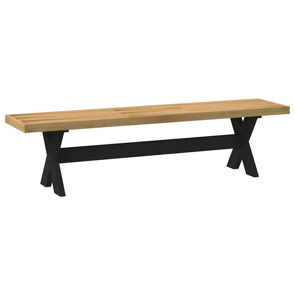vidaXL Spisebenk NOAIN X-formede ben 180x40x45 cm heltre furu v:1688447 vidaXL Spisebenk NOAIN X-formede ben 180x40x45 cm heltre furu v:1688447