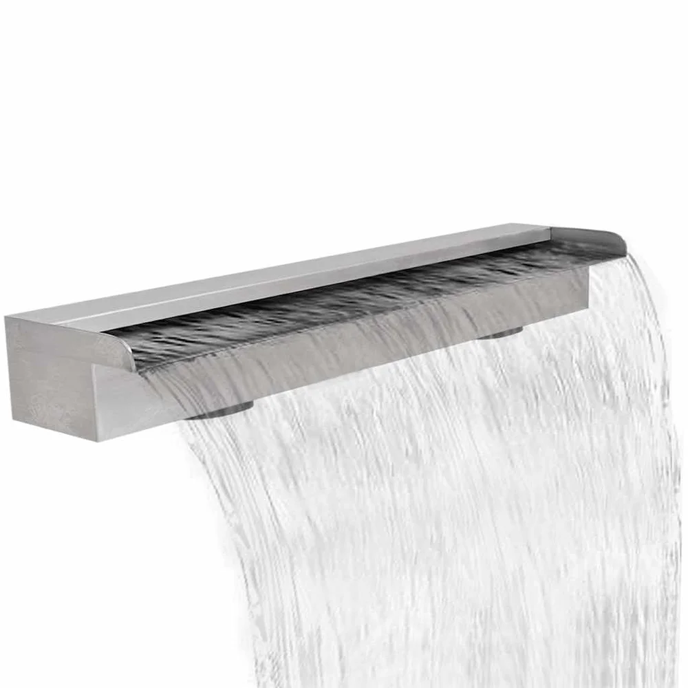 Rektangulær foss i rustfritt stål 90 cm v:2255054 Rektangulær foss i rustfritt stål 90 cm v:2255054